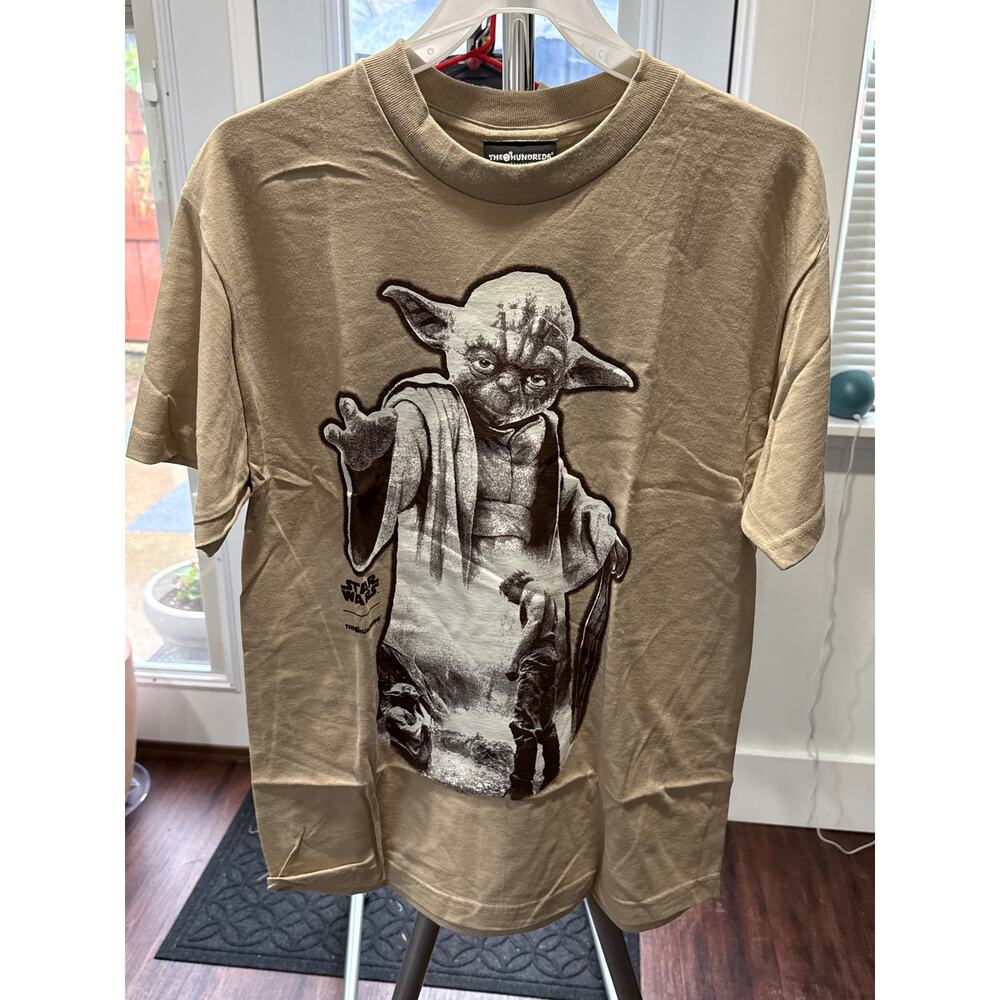 The Hundreds x Star Wars Return of the Jedi Yoda Tee Men's Medium Sand NWT